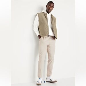 •OLD NAVY•KHAKI MODERN BUILT-IN FLEX DRAWSTRING STRETCH JOGGER PANT SIZE MEDIUM